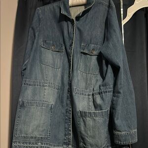 J. Jill Classic Blue Denim Jacket